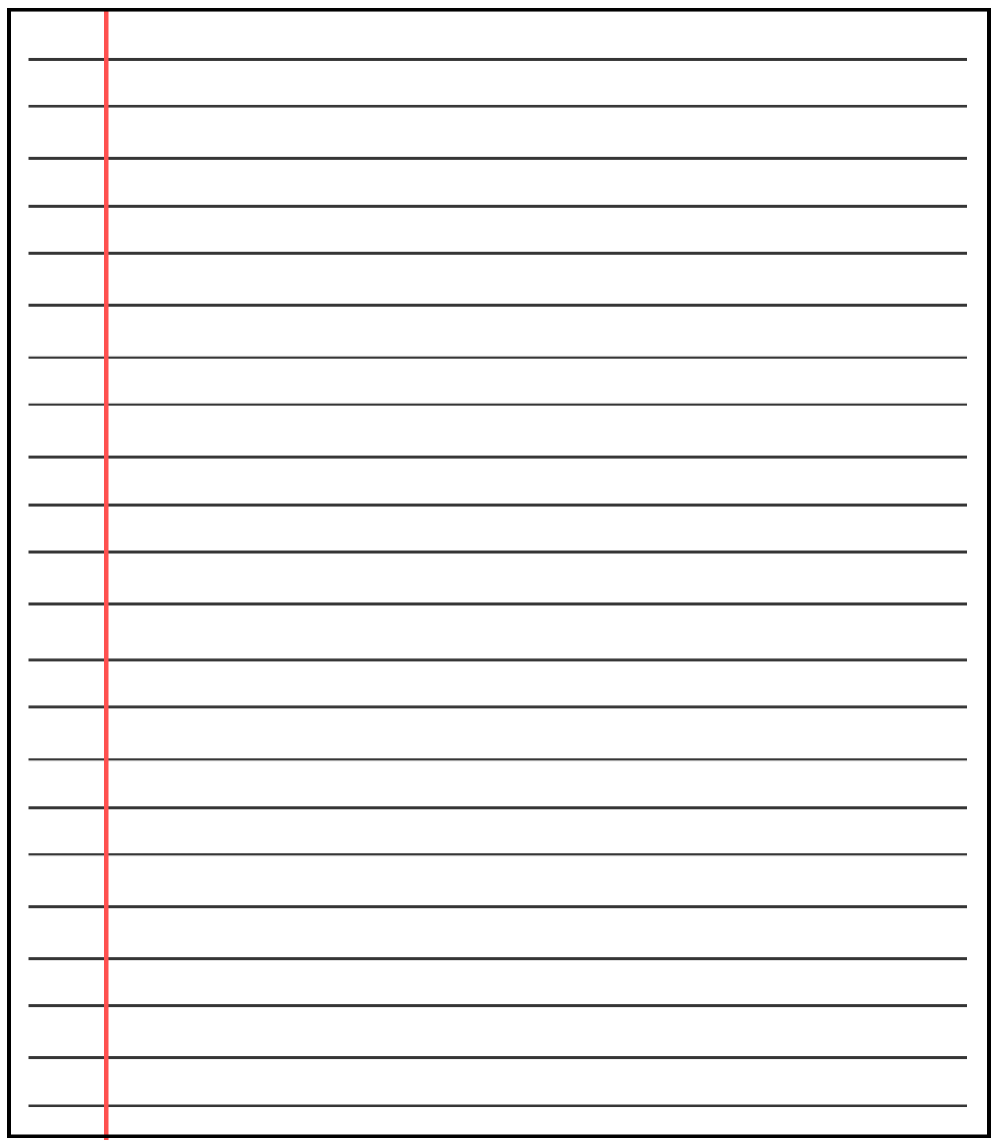 Print Lined Paper For Writing Word