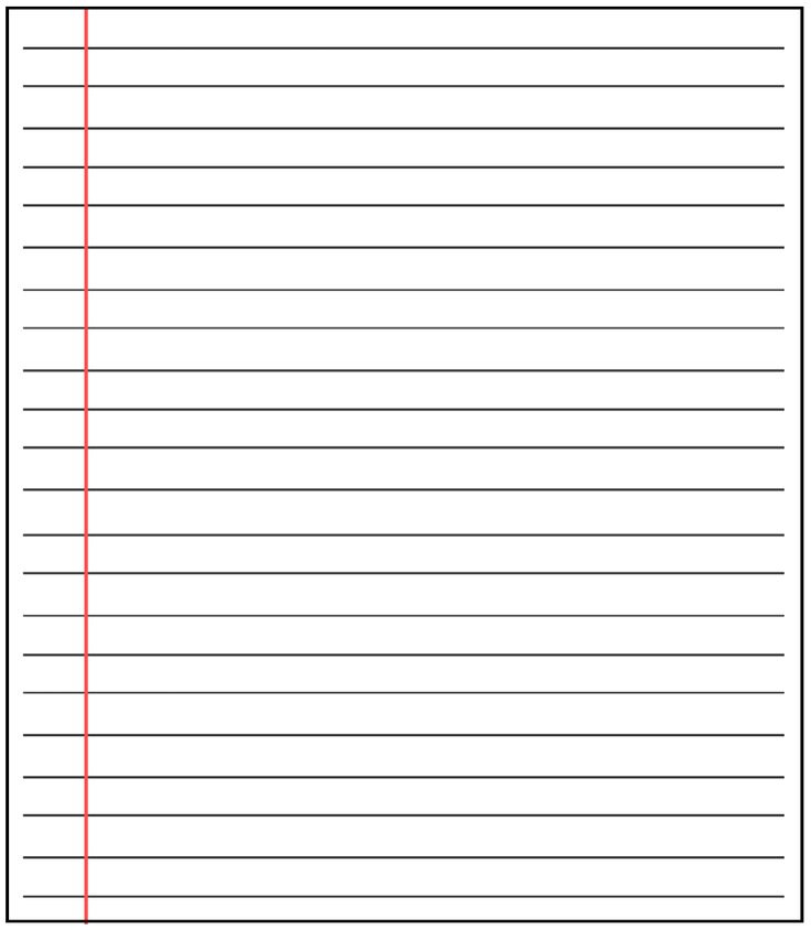 Lined Paper To Print Word