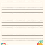 Free Printable Lined Paper For Letter Writing A Line Divided Into 3