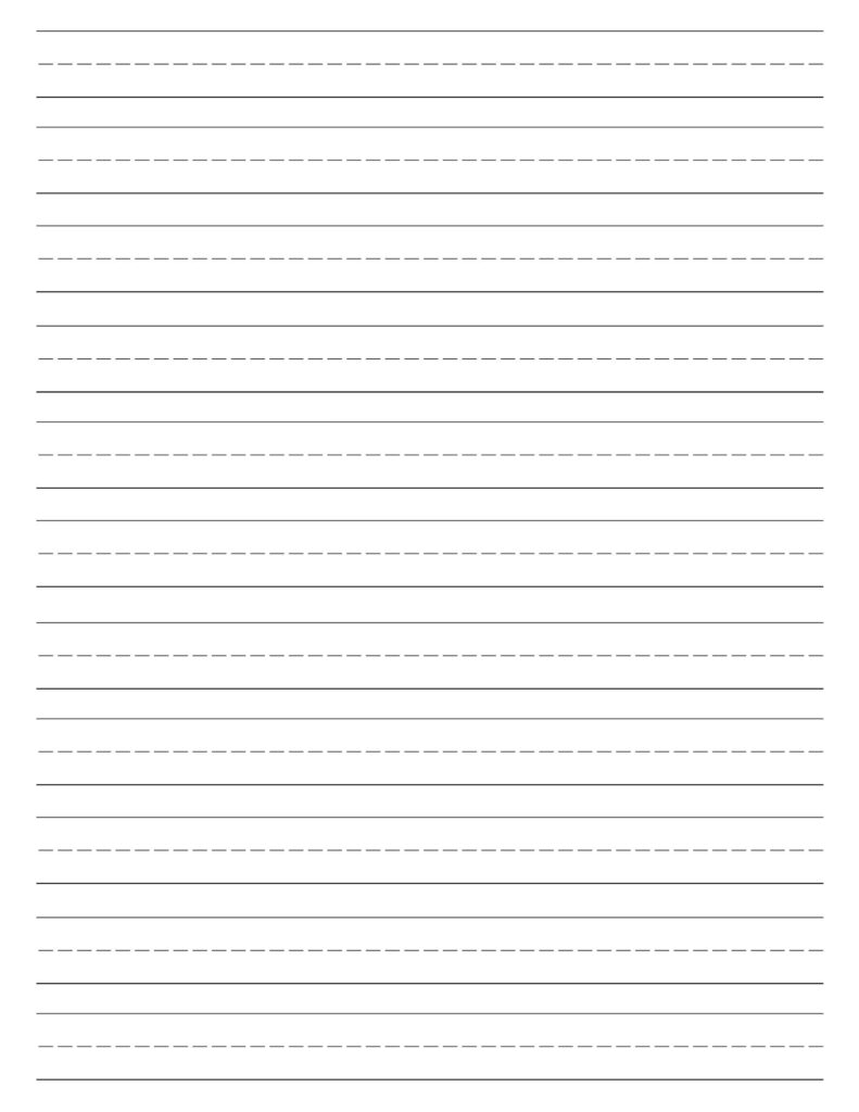 Free Printable Lined Paper Handwriting Paper Template - vrogue.co