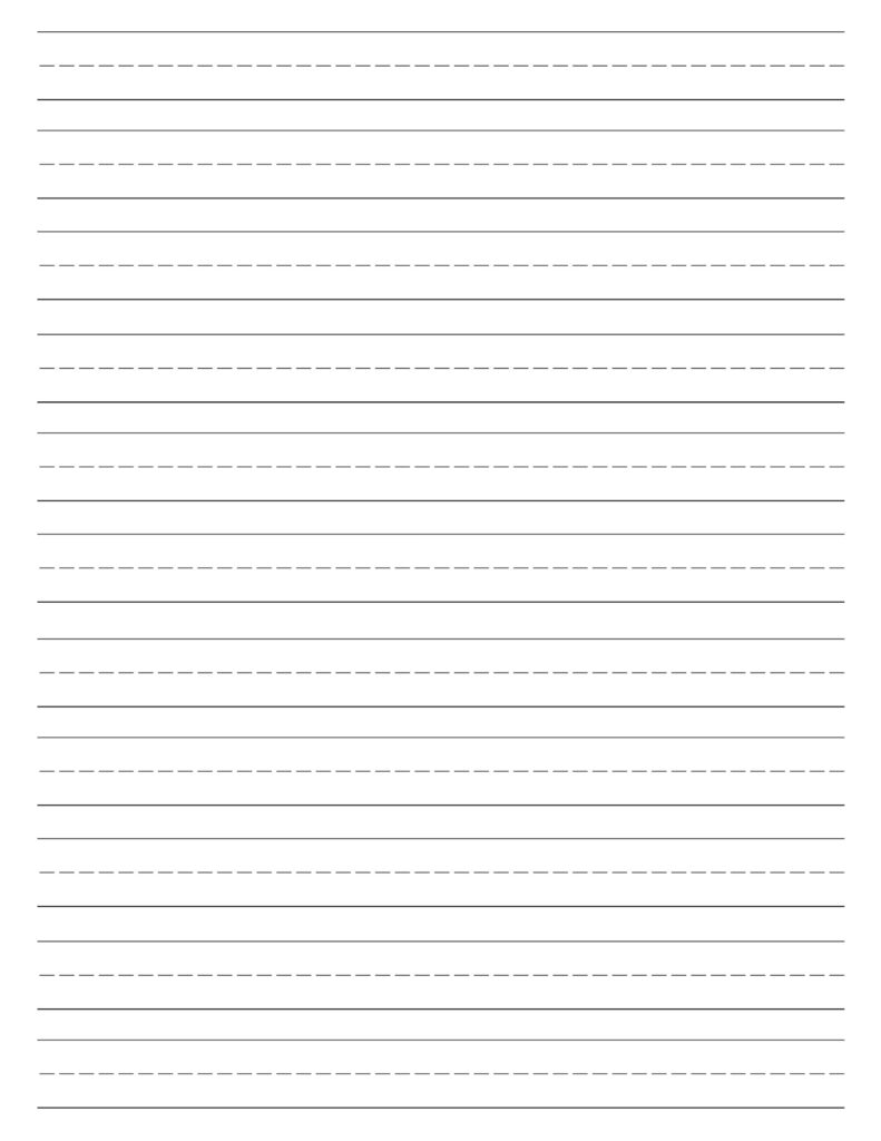 Free Printable Lined Paper Handwriting Paper Template - vrogue.co