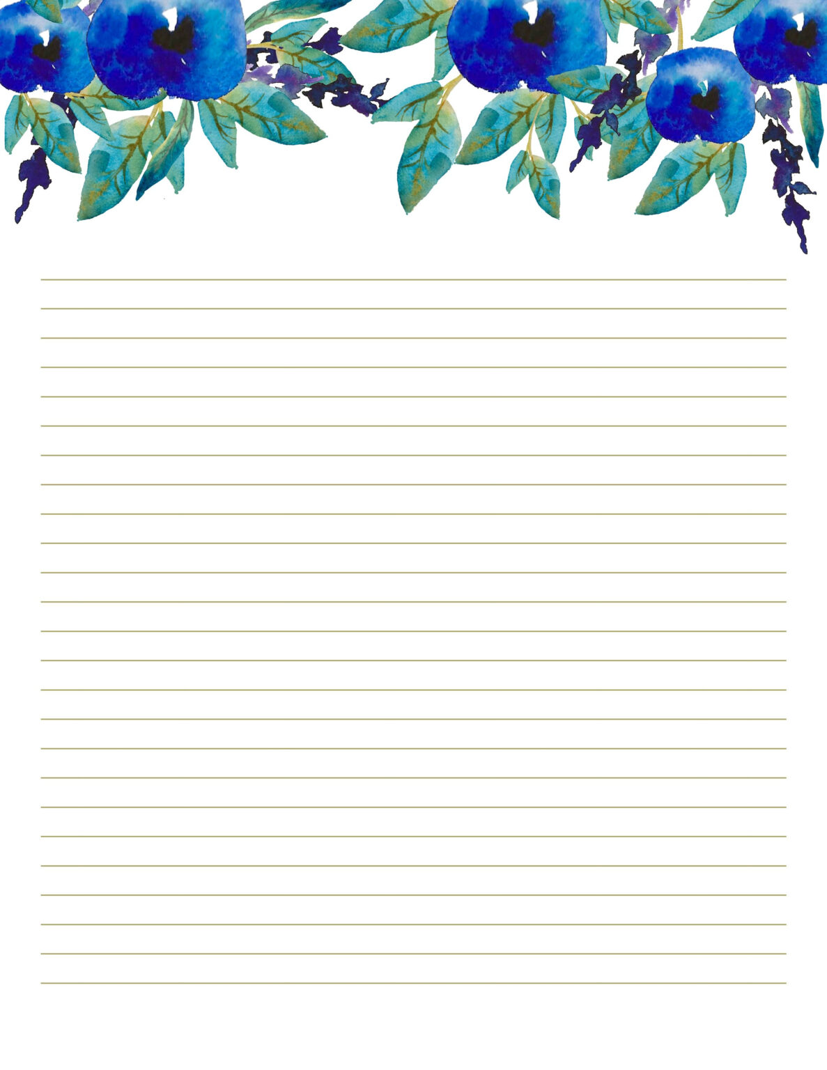 Free Printable Lined Paper With Decorative Borders Free Printable