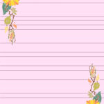 Free Printable Lined Paper With Decorative Borders Pdf Royalty Free