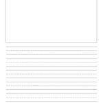 Free Printable Lined Writing Paper With Drawing Box Paper Trail