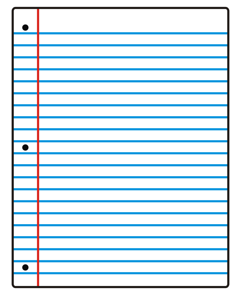 Free Printable Notebook Paper ClipArt Best