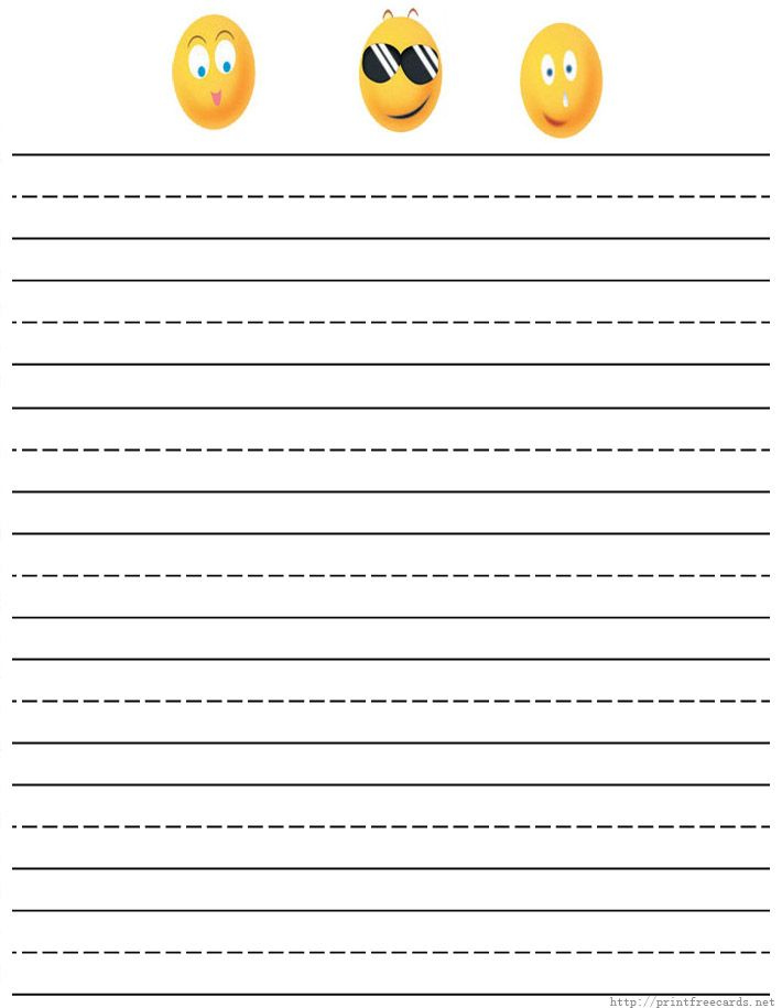 Free Printable Stationery For Kids Free Lined Kids Writing Paper 