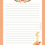 Free Printable Writing Paper Letter Paper Stationery With Cute An