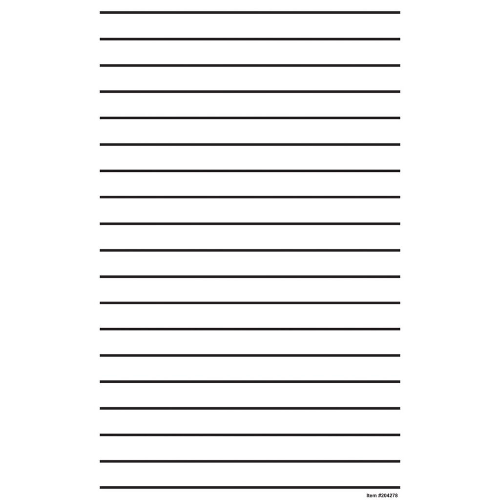 Giant Thick Line Writing Paper Pad Of 50 Walmart Lined Paper Printable