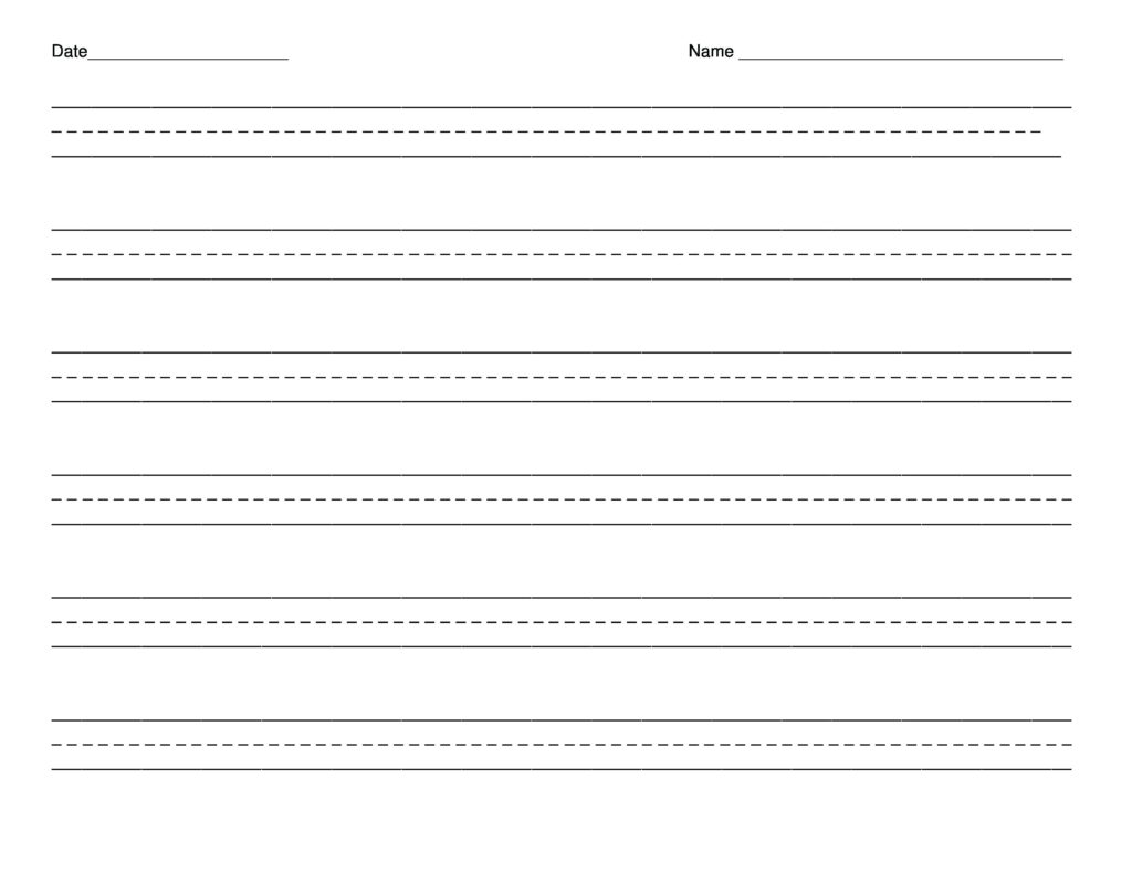 Handwriting Paper Free Printable Handwriting Paper For First Grade ...