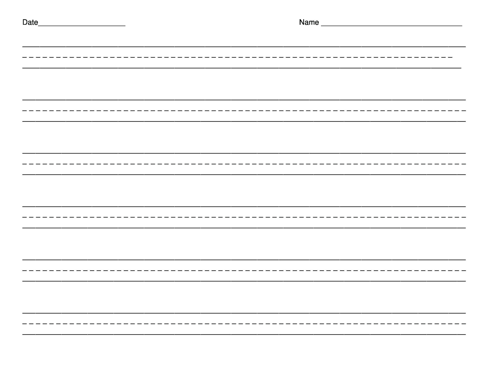 Handwriting Paper Free Printable Handwriting Paper For First Grade ...