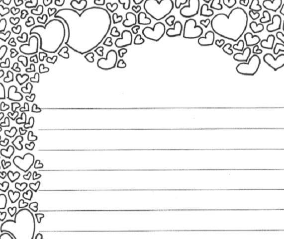 Lined Paper Coloring Pages