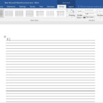 How To Create Lined Paper In Word YouTube