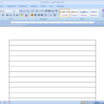 How To Make Lined Paper In Word 2007 4 Steps With Pictures