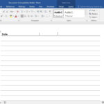How To Make Lined Paper In Word YouTube