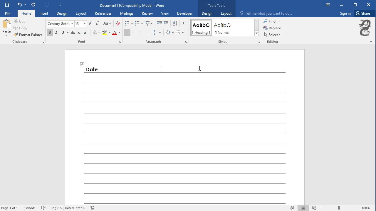 How To Make Lined Paper In Word YouTube