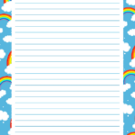 Http Stationerytree Download Rainbow Stationery Writing Paper