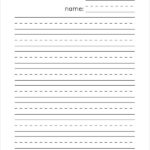 Kindergarten Lined Writing Paper Writing Paper Template Lined