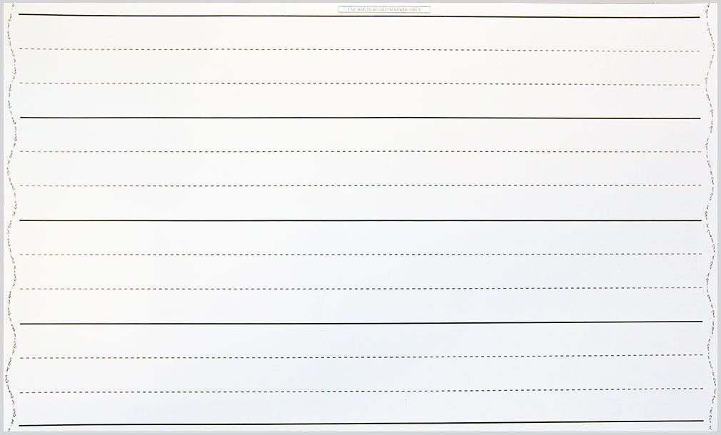 Large Laminated Dotted Thirds Writing Chart For Modelling Purposes 