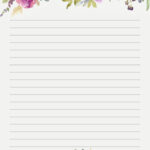 Letter Paper A4 Writing Paper Printable Stationery Letter Paper