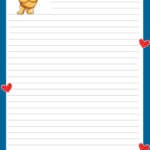 Lined Paper For Kids Cute Free Printable Stationery Paper Free