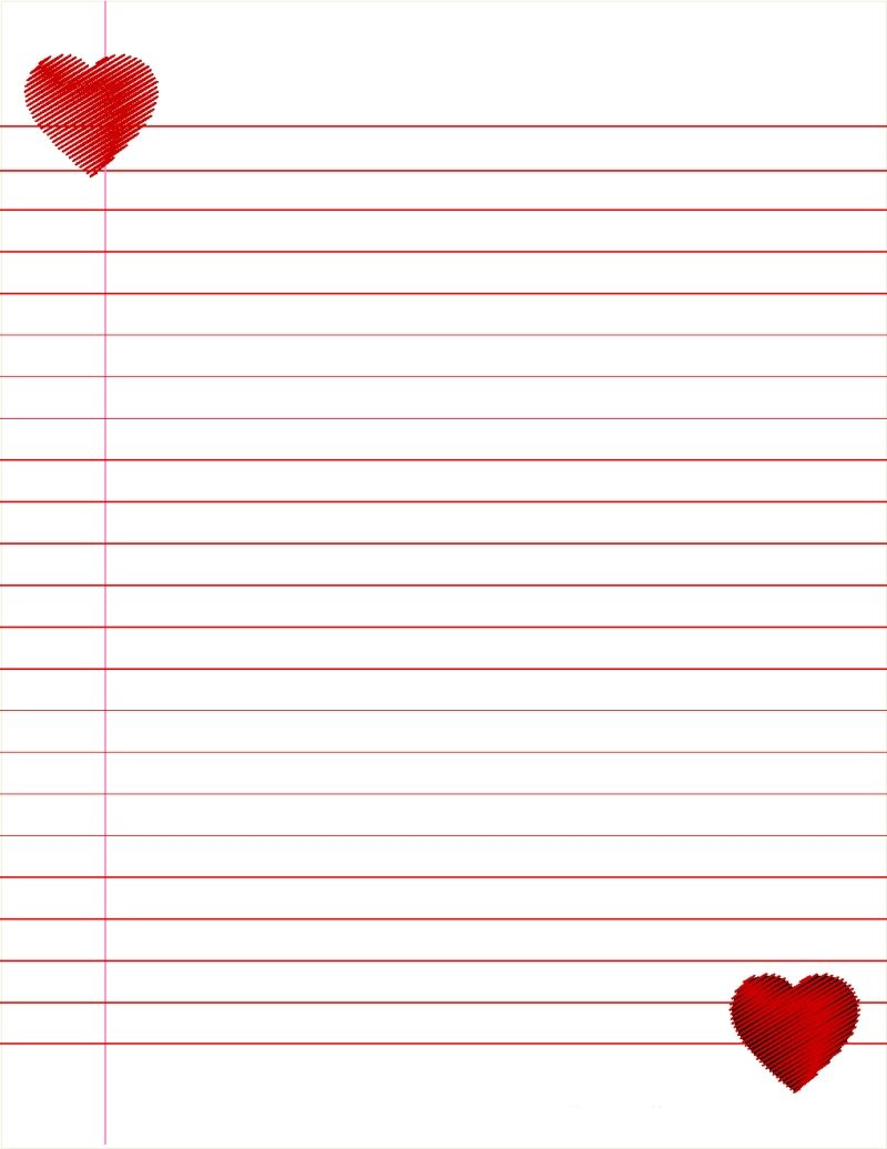 Lined Paper For Kids Cute Printable Pinterest A4 Template 