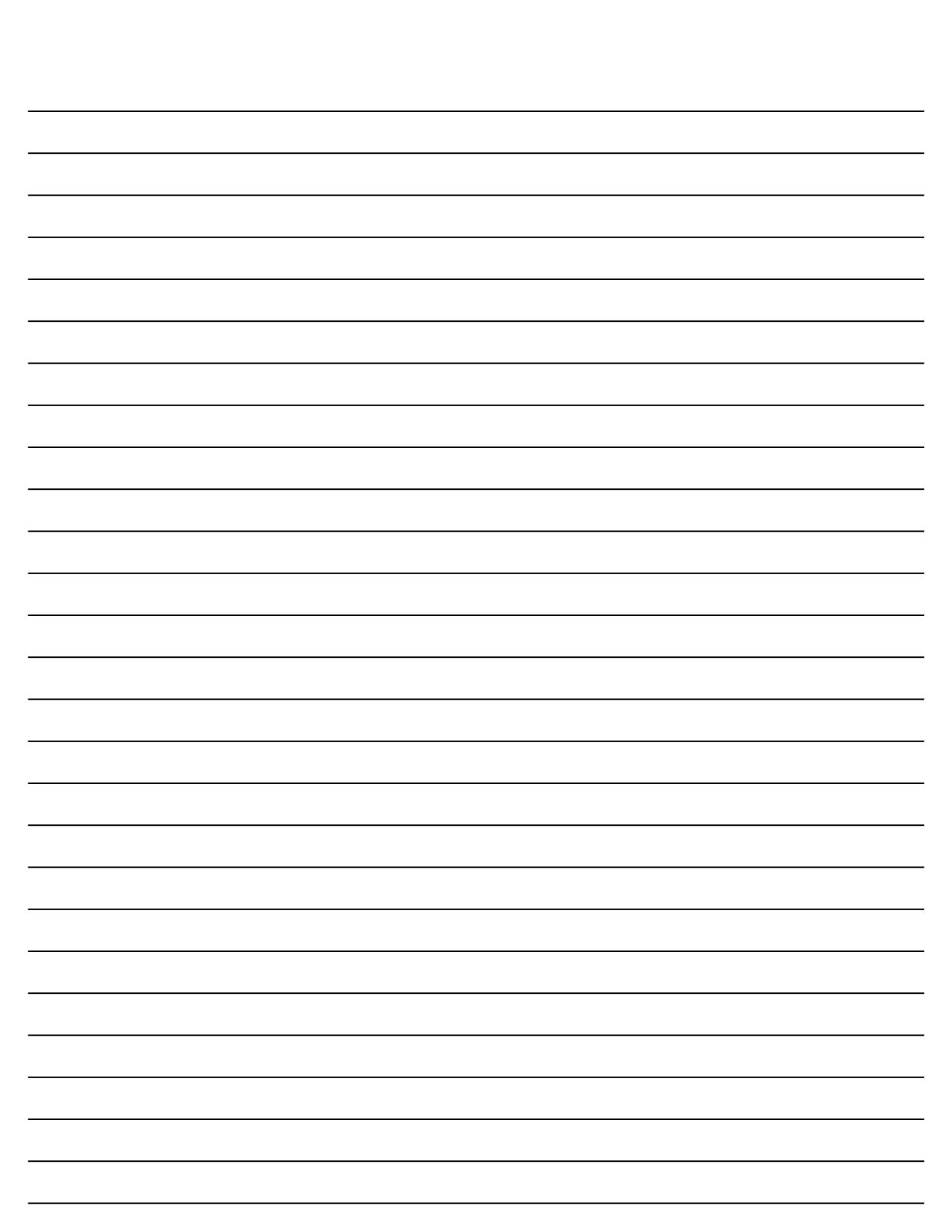 Lined Paper Printable