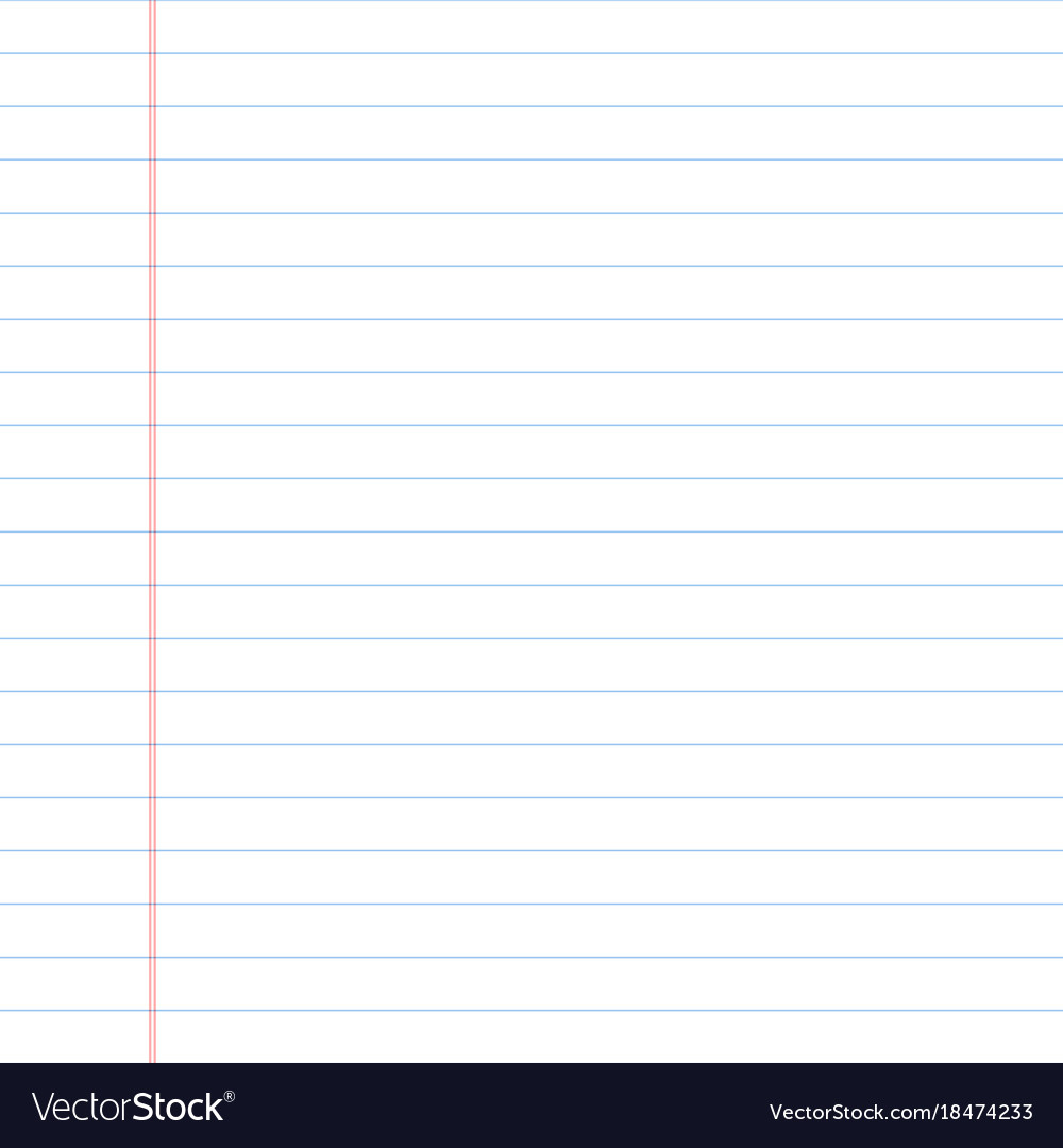 Lined Paper Vector
