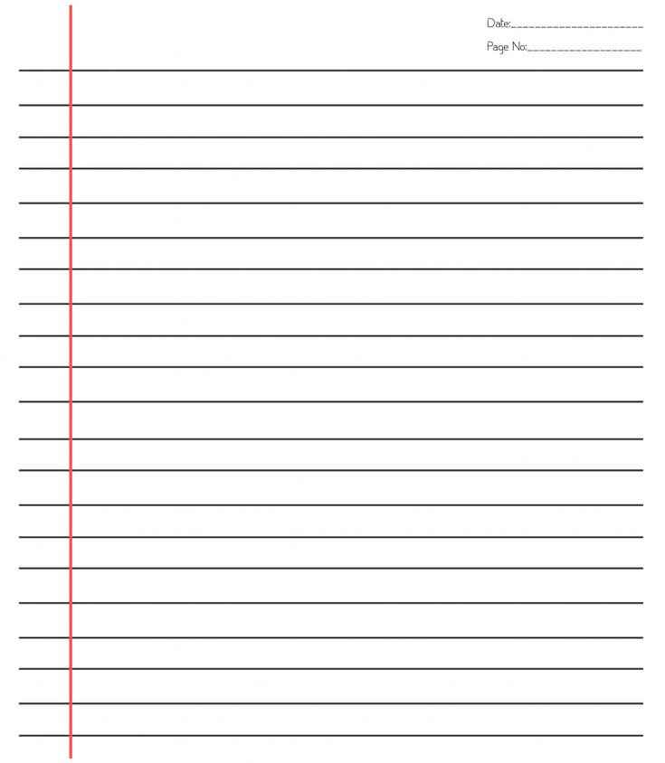 Editable Lined Paper Template For Word