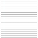 Lined Paper Template Word Landscape Tes A4 Yellow Editable With Regard