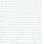 Lined Paper Writing Paper With Lines For Kindergarten Clip Art