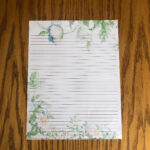 Lined Stationery Paper 8 1 2 X 11 25 Sheets College Ruled Etsy