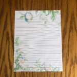 Lined Stationery Paper 8 1 2 X 11 25 Sheets College Ruled Etsy