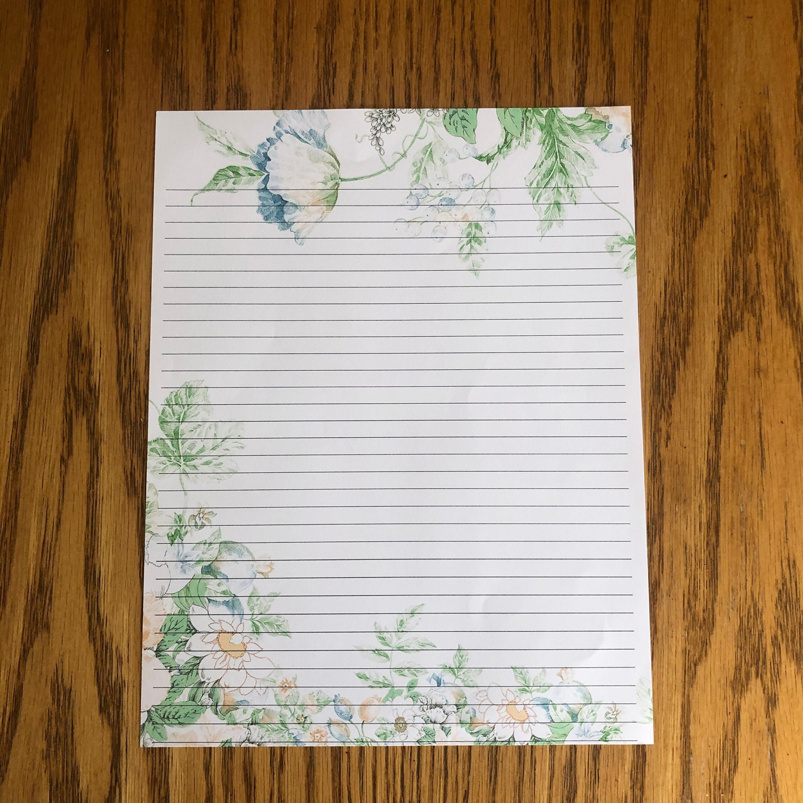 Lined Stationery Paper