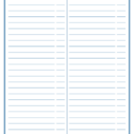 Lined Two Column To Do List Free Printable Organized Home To Do