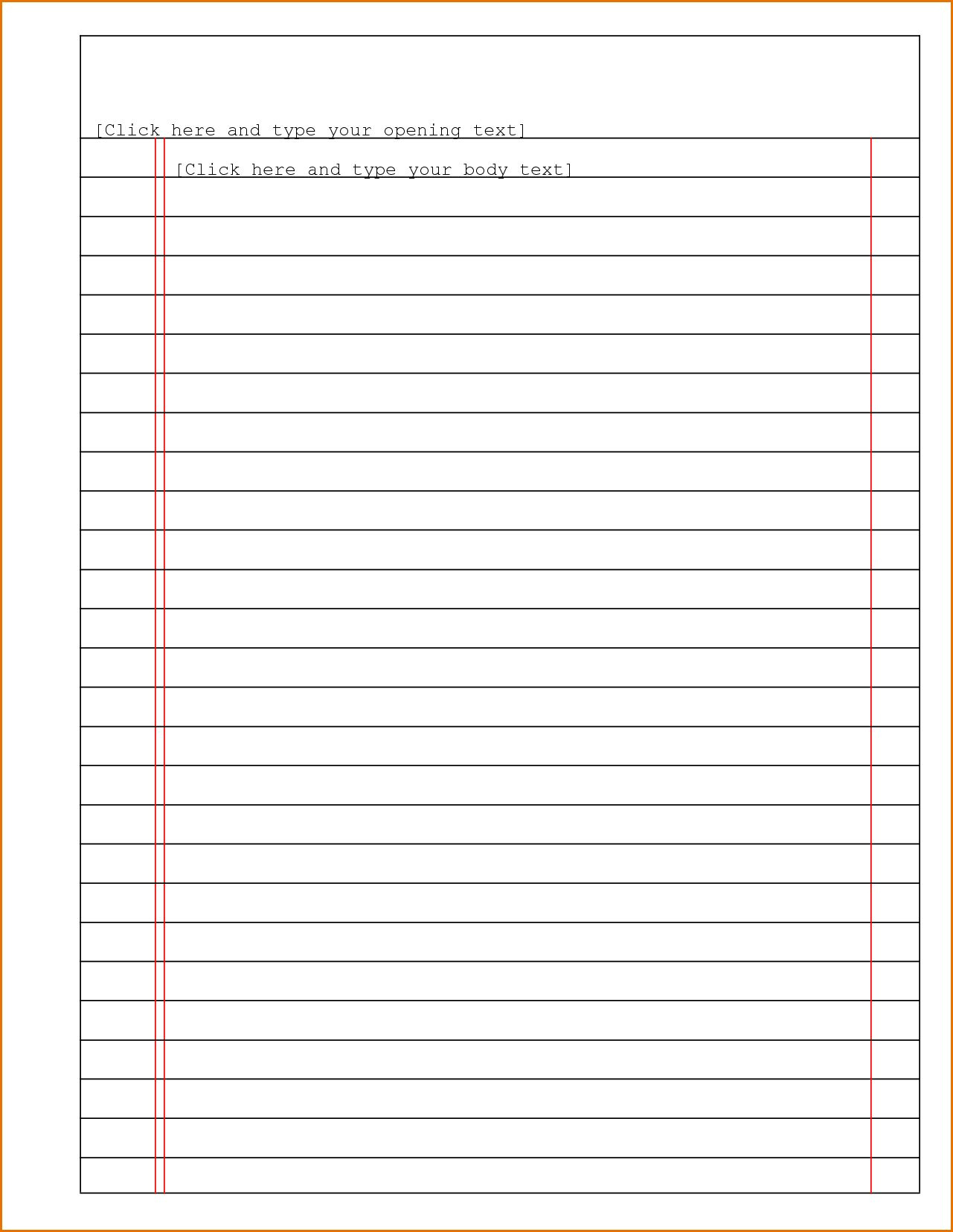 Make Lined Paper How To Make Google Docs Lined Paper For College Ruled 