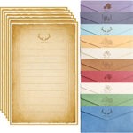 MIYKA Envelope Paper Set And Vintage Stationery Lined Paper 10 Pcs