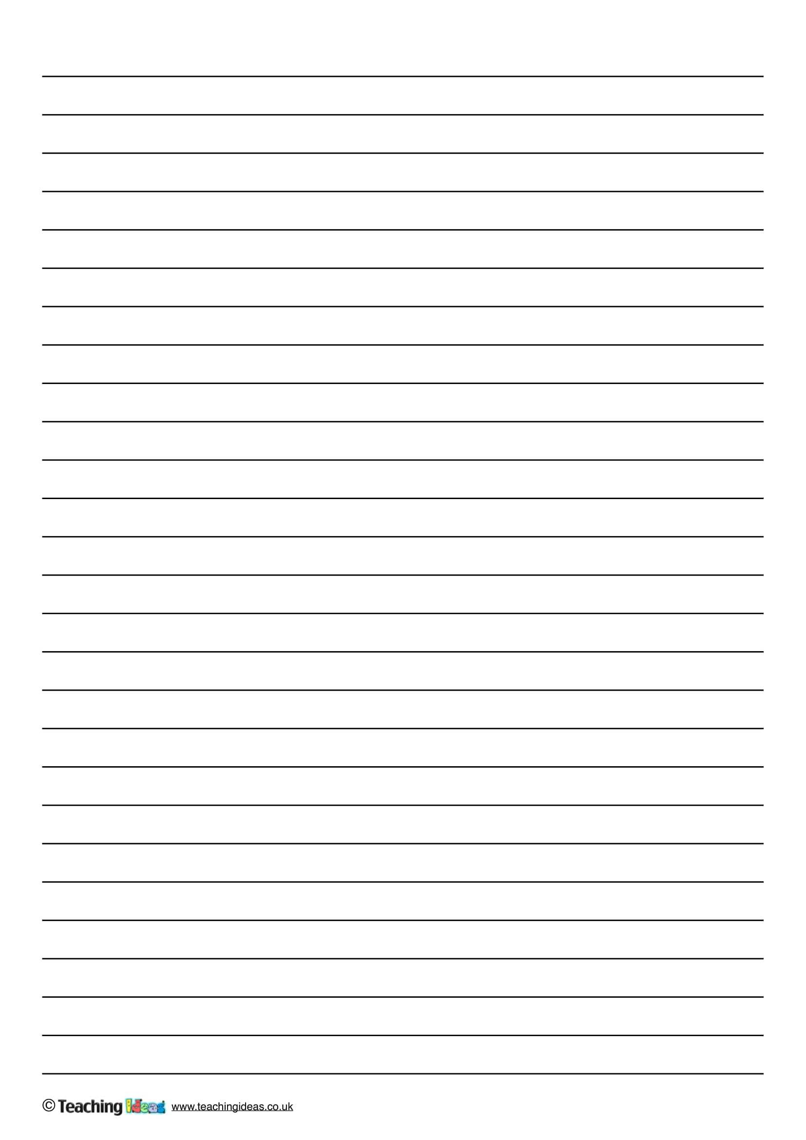 Notebook Paper Template For Word