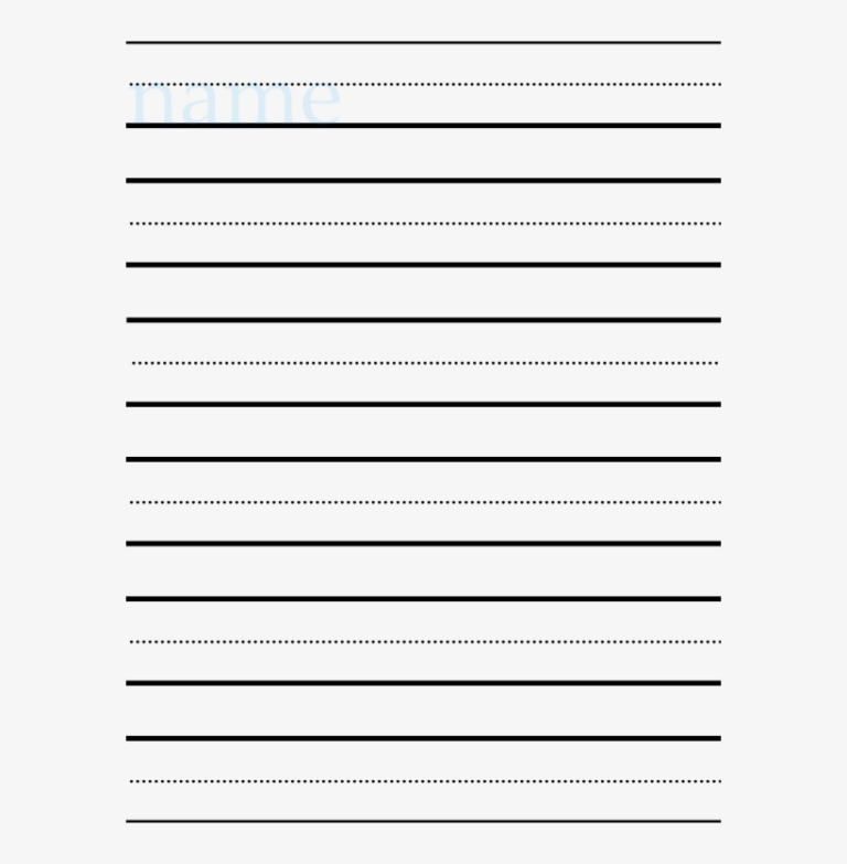 Number Names Worksheets Kinder Writing Paper Dotted Line Writing ...