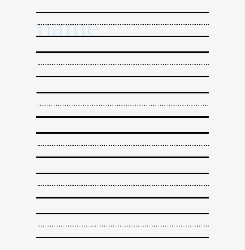 Number Names Worksheets Kinder Writing Paper Dotted Line Writing 