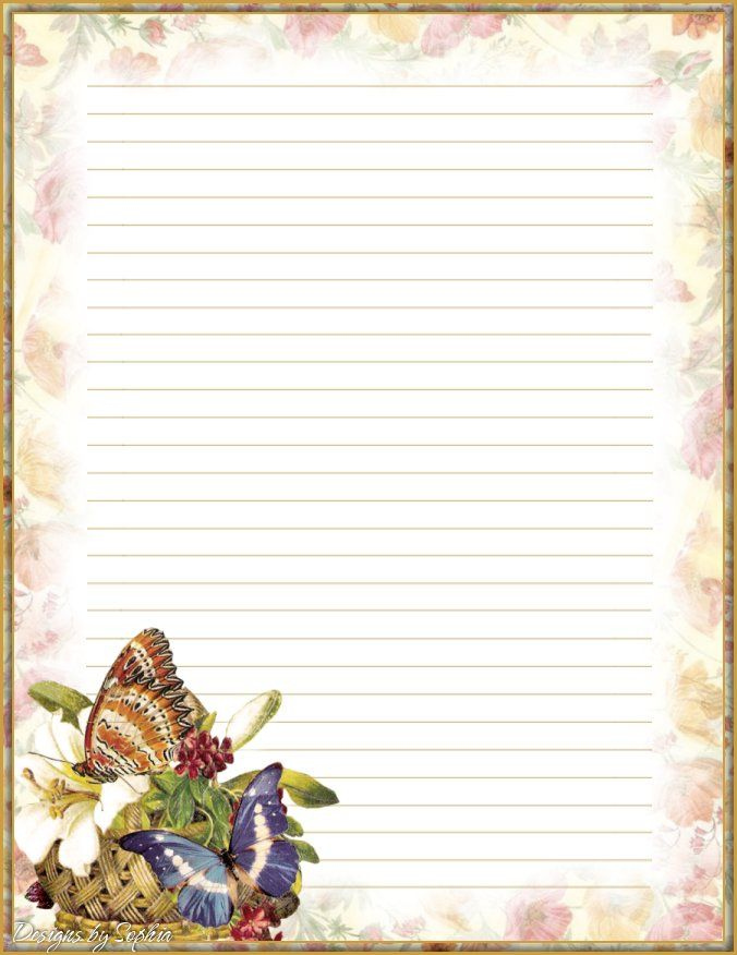 Printable Lined Stationery Paper Free For Adults