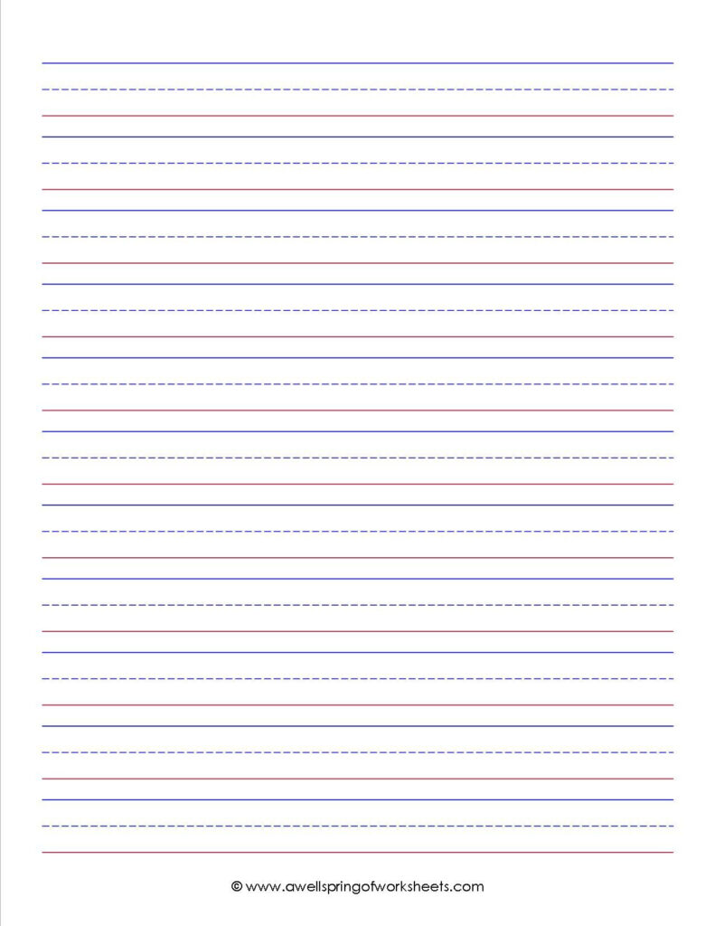 Primary Grade Lined Writing Paper Free Writing Paper Lined Writing ...