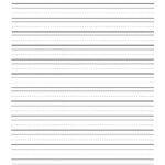 Print Sheets Two Lines First Grade Writing Paper Printable