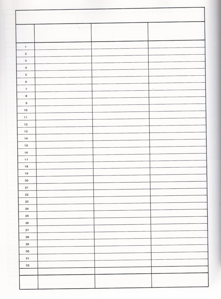 Printable Column Chart With Lines Template Business Psd Excel Lined