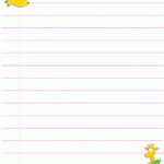 Printable Giraffe Writing Paper Writing Paper Notes Stationery