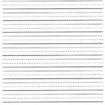 Printable Lined Paper For Kindergarten World Of Label Intended For