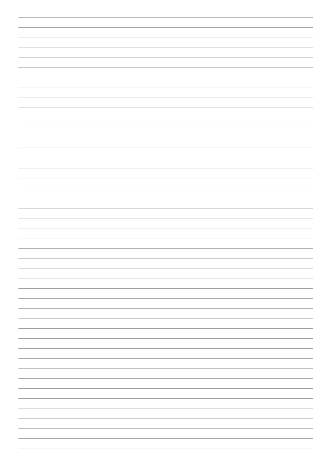 Printable Lined Paper Template Narrow Ruled 1 4 Inch PDF Download ...