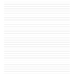 Printable Lined Paper Template Narrow Ruled 1 4 Inch PDF Download
