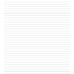 Printable Lined Paper Template Narrow Ruled 1 4 Inch PDF Download