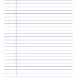 Printable Lined Paper Template Narrow Ruled 6 35mm Blue PDF Download