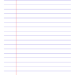 Printable Lined Paper Template Wide Ruled 8 7mm Blue PDF Download